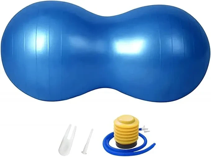 yoga Peanut Ball,Peanut Exercise Ball,Peanut Yoga Ball,Peanut Stability Ball,for Core Strength Training-Blue