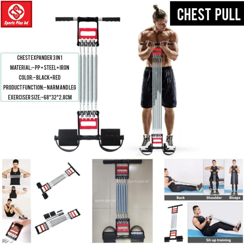 5 Spring Multifunction Chest Expander for Man and Women